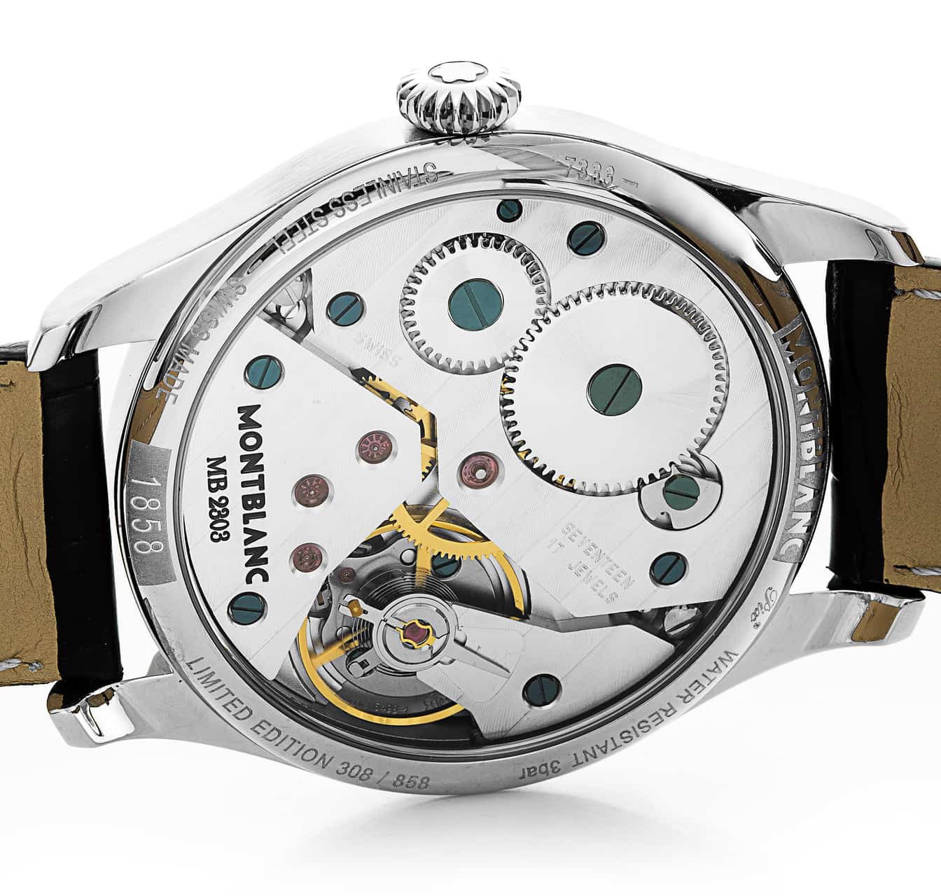 Pre Owned Montblanc 1858 Small Second 113860 Watch Watchfinder Co